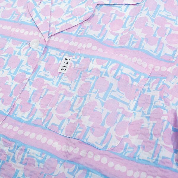 ELLE/エル】 80リップルプリント レディス 夏用 パジャマ （ルーム