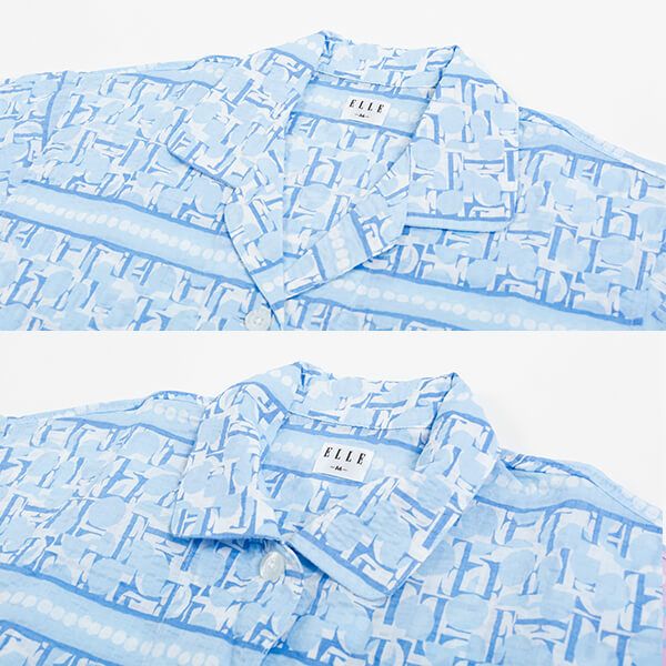 ELLE/エル】 80リップルプリント レディス 夏用 パジャマ （ルーム