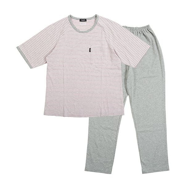 renoma】先染め天竺ボーダー × 無地 レディース 夏用 プルオーバー