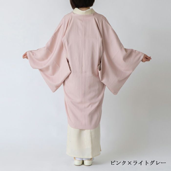 道行コート リバーシブル No.96951 【ピンク/ライトグレー