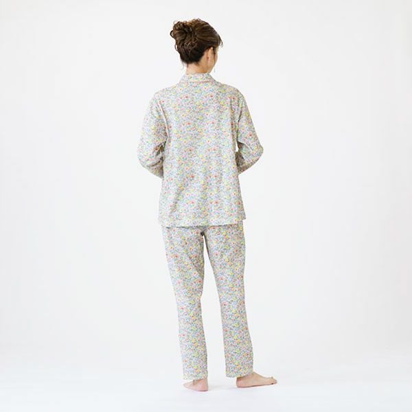 【新品】リバティ LIBERTY fabric春夏物クレープパジャマ（L)A16 LIBERTY] リバティプリント 天竺プリント レディース パジャマ