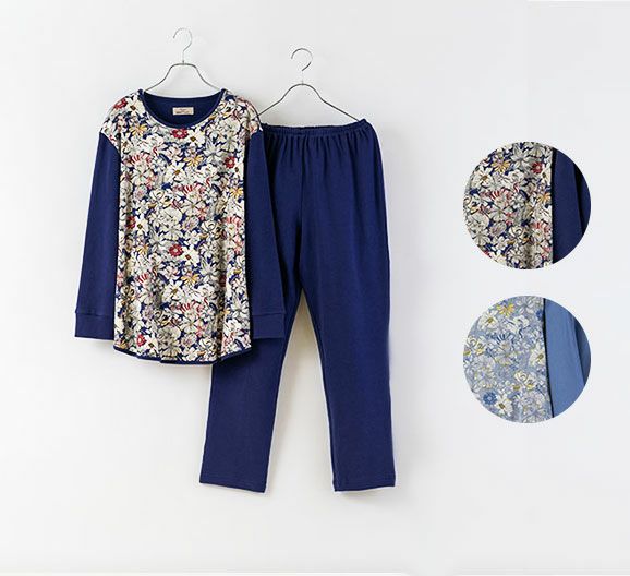 LIBERTY] スムースプリント 花柄 Gabrysia レディス 上下セット