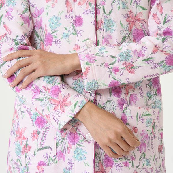 mila schon】ニットキルトプリント 花柄 ビックダイヤキルト 上下