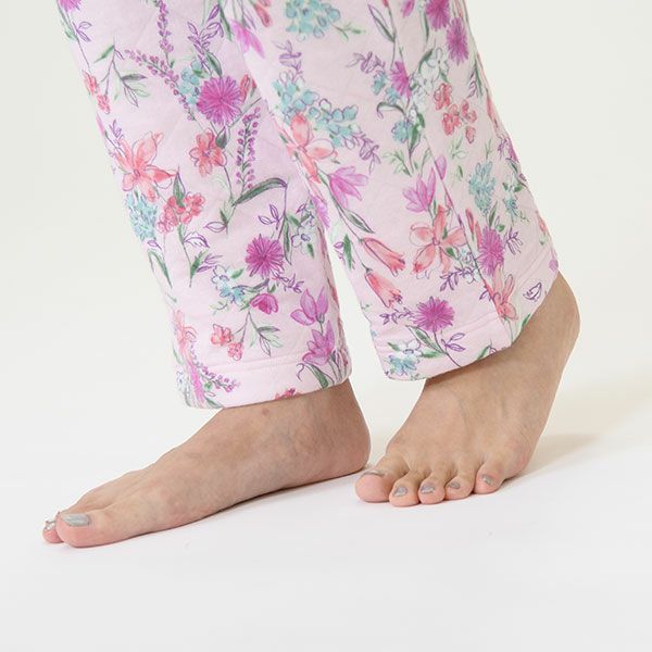 mila schon】ニットキルトプリント 花柄 ビックダイヤキルト 上下