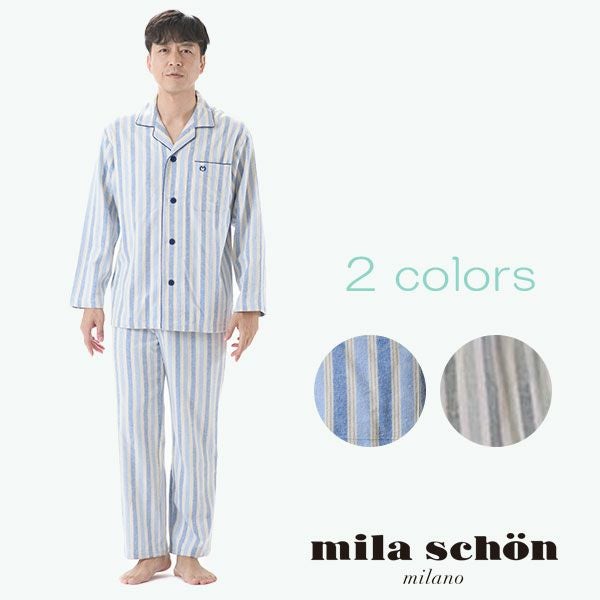 arakawa1886 快眠プロジェクト】サテン プリント ストライプ パジャマ