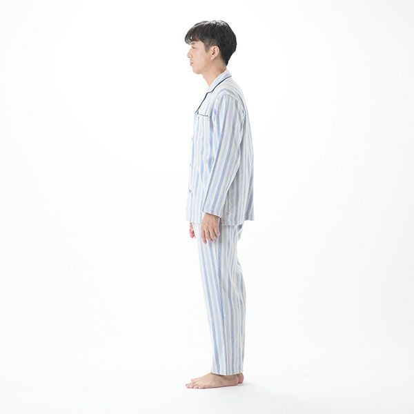 Wacoal カルエアーラ® ストライプパジャマセット Wacoal 青と白のストライプ パジャマセット - メルカリ
