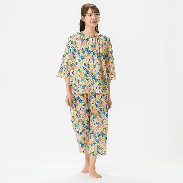 新品 LIBERTY FABRIC パジャマ 花柄 7分袖 M 000000006131-06.jpg?size=xl&w=