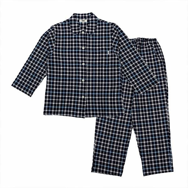 DAKS】清涼感のあるシャーリング素材で仕立てたパジャマ