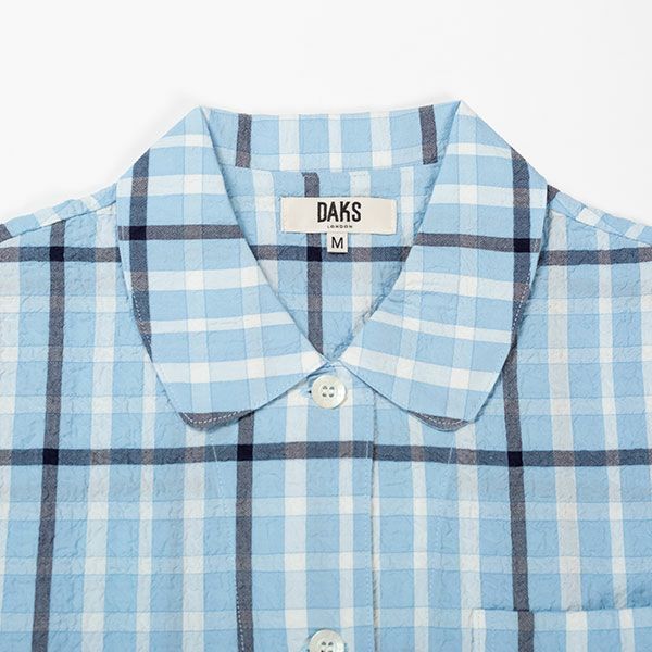 DAKS】清涼感のあるシャーリング素材で仕立てたパジャマ