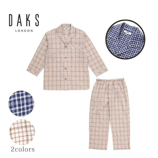 DAKS チェック柄パジャマ 男女ペアMサイズ DAKS/ダックス〉ハウスチェック 婦人パジャマ(M)｜近鉄百貨店ネット