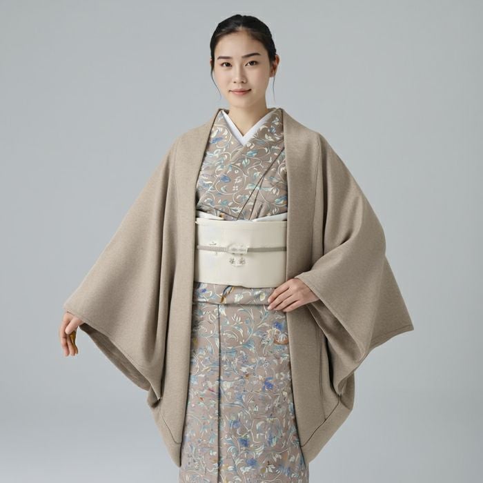 モモンガコート K-32958A 【ベージュ】 フリーサイズ 防寒コート さん