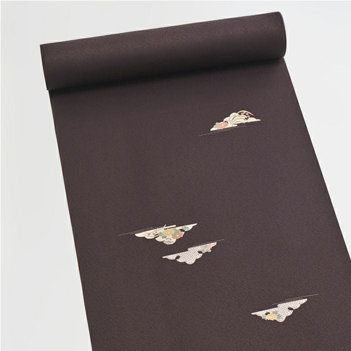 東レシルックきも 色無地 【菊華彩】 単衣仕立 色紋付 紋意匠 紋入