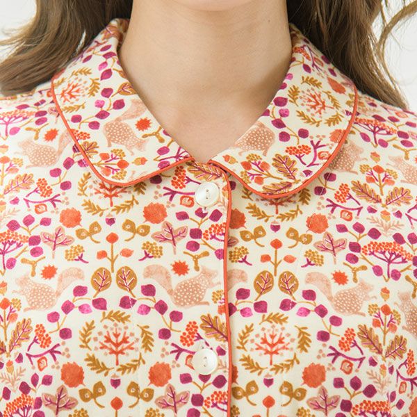 Amour1886】×【点と線模様製作所】 スムース ニット プリント パジャマ