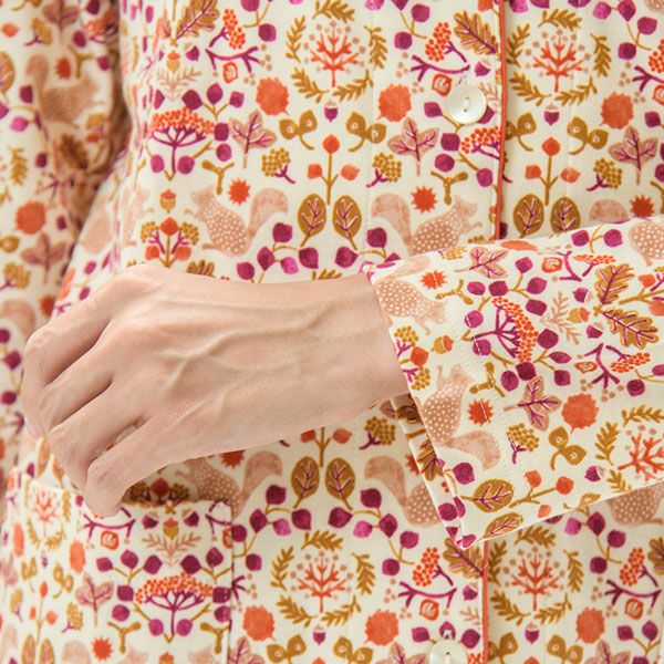 Amour1886】×【点と線模様製作所】 スムース ニット プリント パジャマ