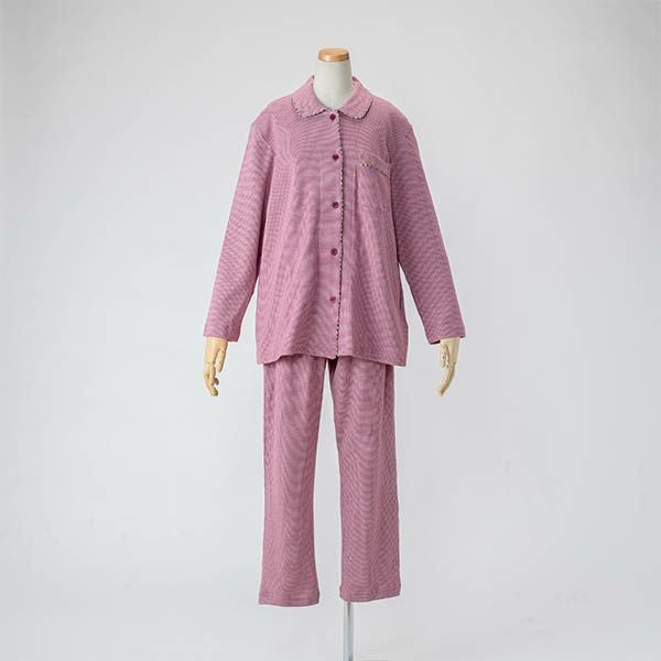 DAKS】先染 エイトロック 表起毛 前開き 全開 レディース パジャマ