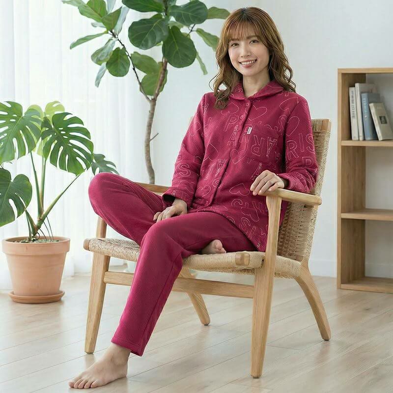 紳士]サテン ドット プリント メンズ パジャマ 【mila schon】 ミラ