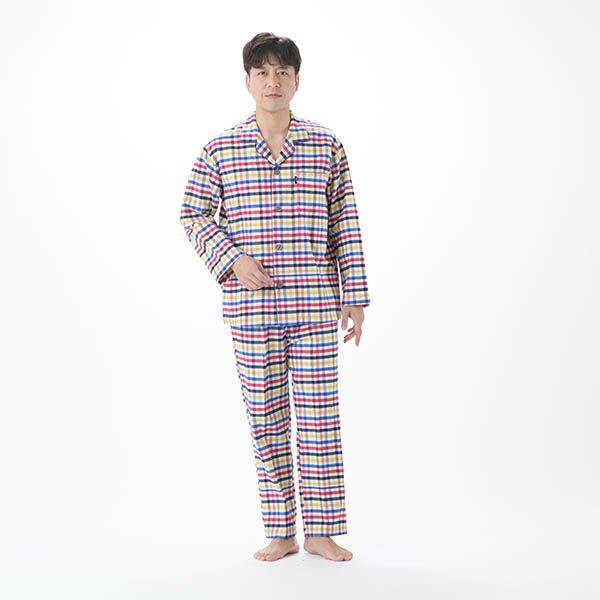 renoma】 ［紳士］先染 ネル チェック柄 パジャマ | arakawa ONLINE SHOP