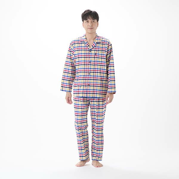 renoma】 ［紳士］先染 ネル チェック柄 パジャマ | arakawa ONLINE SHOP