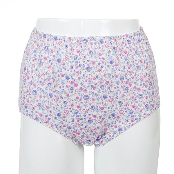 【Amour/アムール】接結天竺プリントくるみ仕様小花柄深履きショーツ