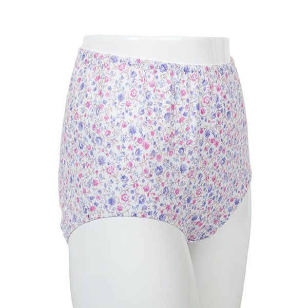 【Amour/アムール】接結天竺プリントくるみ仕様小花柄深履きショーツ