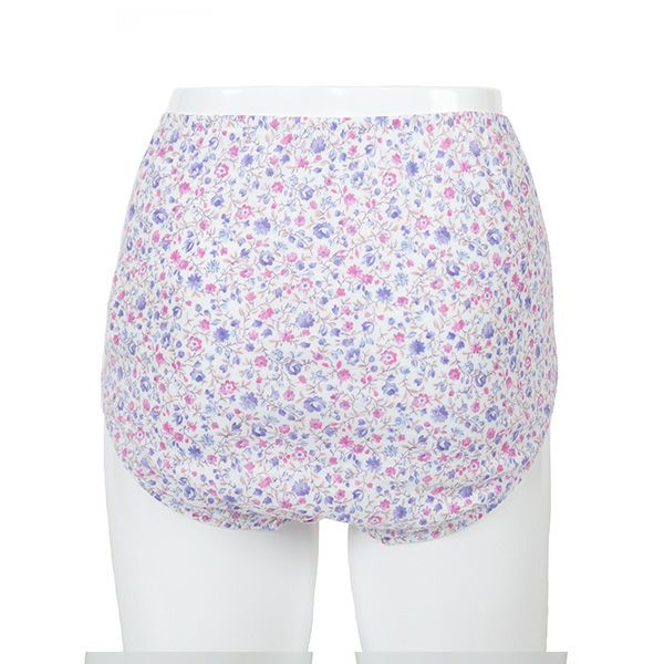 【Amour/アムール】接結天竺プリントくるみ仕様小花柄深履きショーツ