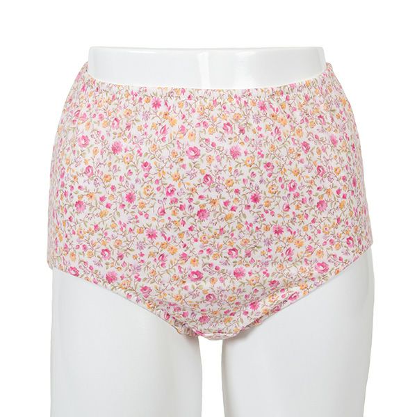 【Amour/アムール】接結天竺プリントくるみ仕様小花柄深履きショーツ