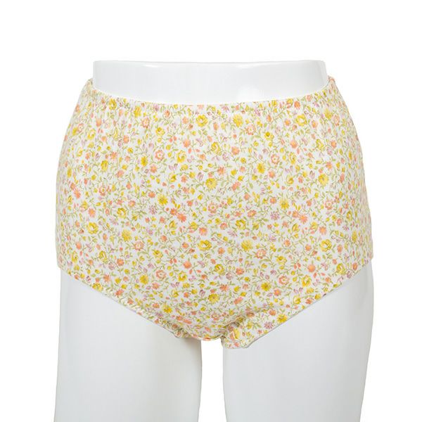 【Amour/アムール】接結天竺プリントくるみ仕様小花柄深履きショーツ