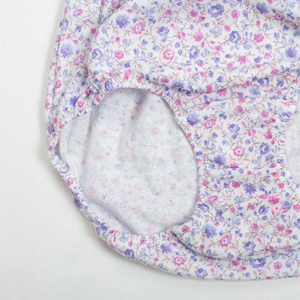 【Amour/アムール】接結天竺プリントくるみ仕様小花柄深履きショーツ