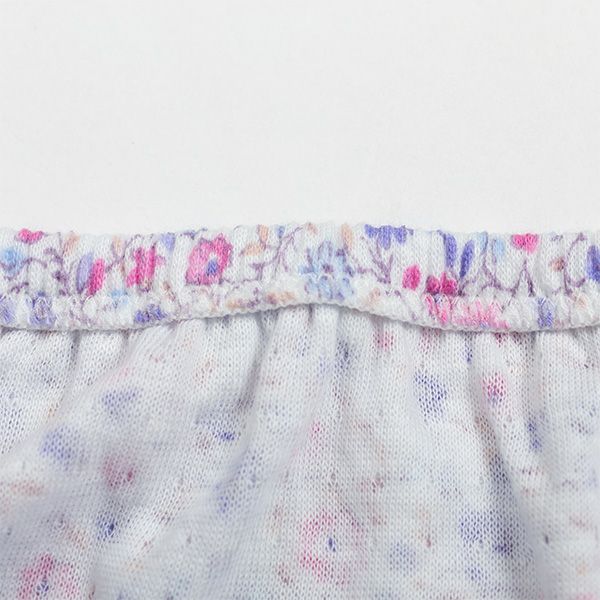 【Amour/アムール】接結天竺プリントくるみ仕様小花柄深履きショーツ