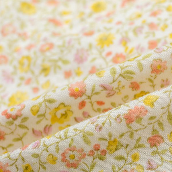 【Amour/アムール】接結天竺プリントくるみ仕様小花柄深履きショーツ