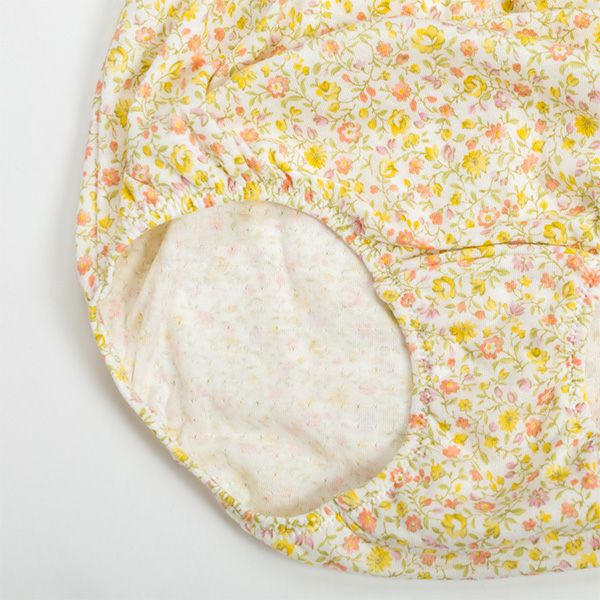 【Amour/アムール】接結天竺プリントくるみ仕様小花柄深履きショーツ