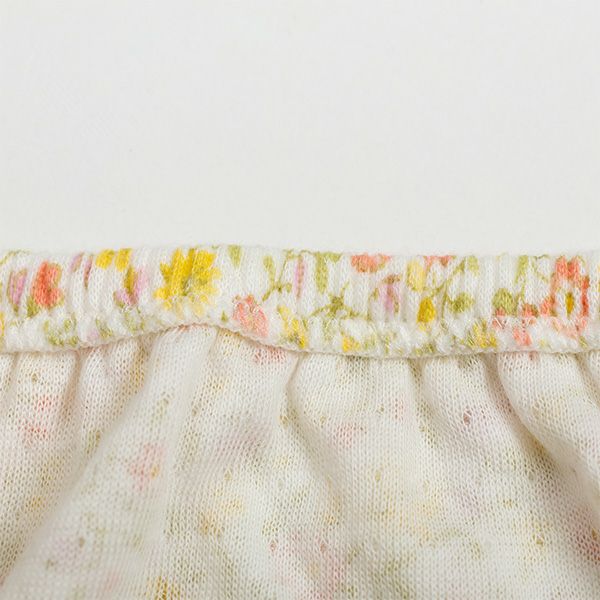 【Amour/アムール】接結天竺プリントくるみ仕様小花柄深履きショーツ