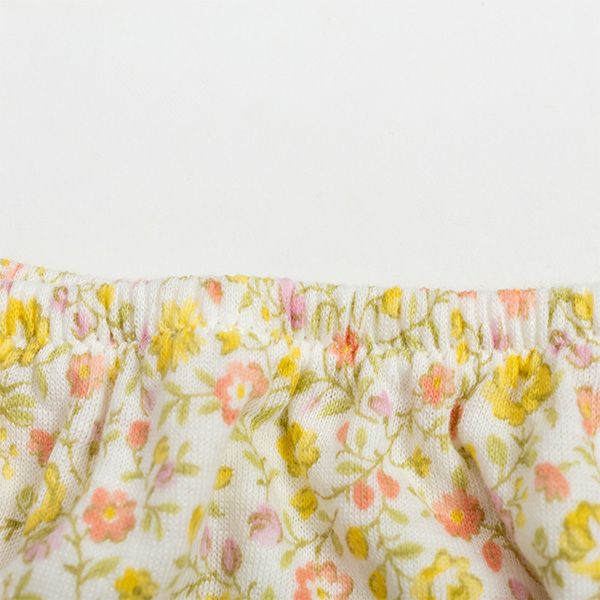 【Amour/アムール】接結天竺プリントくるみ仕様小花柄深履きショーツ