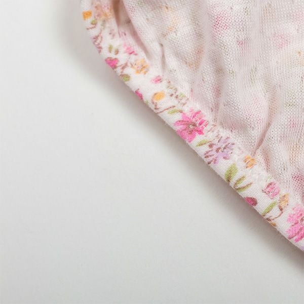 【Amour/アムール】接結天竺プリントくるみ仕様小花柄深履きショーツ