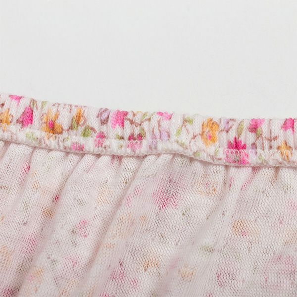 【Amour/アムール】接結天竺プリントくるみ仕様小花柄深履きショーツ