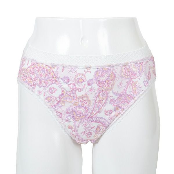 【Amour/アムール】天竺プリントくるみ仕様ペイズリー柄レギュラーショーツ