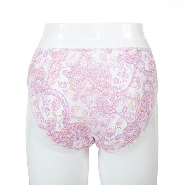 【Amour/アムール】天竺プリントくるみ仕様ペイズリー柄レギュラーショーツ