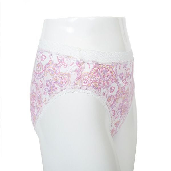 【Amour/アムール】天竺プリントくるみ仕様ペイズリー柄レギュラーショーツ