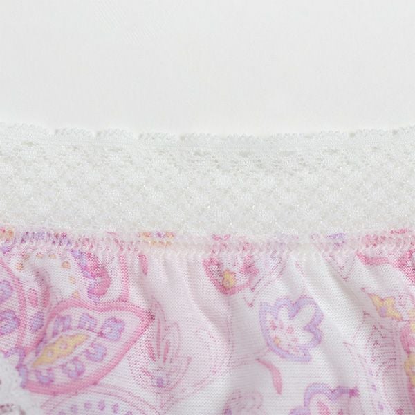 【Amour/アムール】天竺プリントくるみ仕様ペイズリー柄レギュラーショーツ