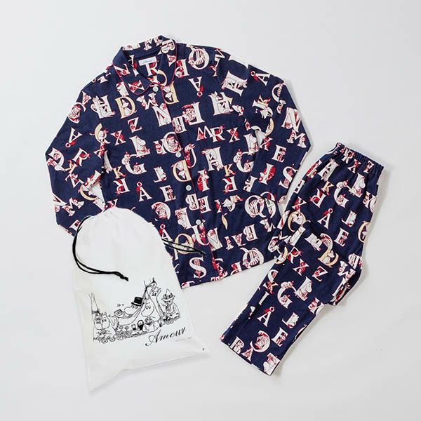 【新品】ムーミンMOOMIN/アムール　秋冬物パジャマ（L)　全柄 ラッピング済み＞【MOOMIN ムーミン】×【Amour アムール】婦人パジャマ