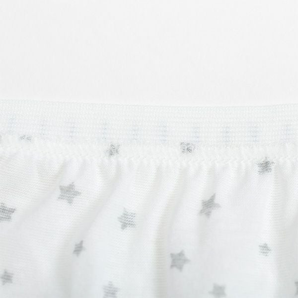 【ELLE】綿天竺ELLEゴム仕様星柄レギュラーショーツ