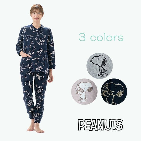 Amour1886】×【点と線模様製作所】 スムース ニット プリント パジャマ