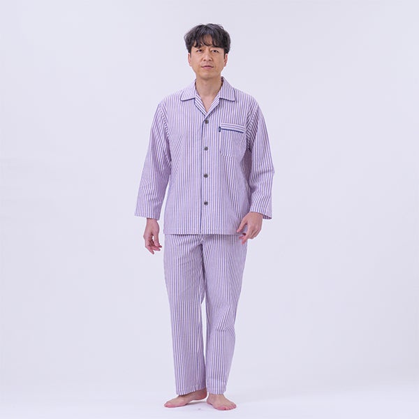 Amour HOMME / アムールオム】［紳士］サッカーストライプパジャマ