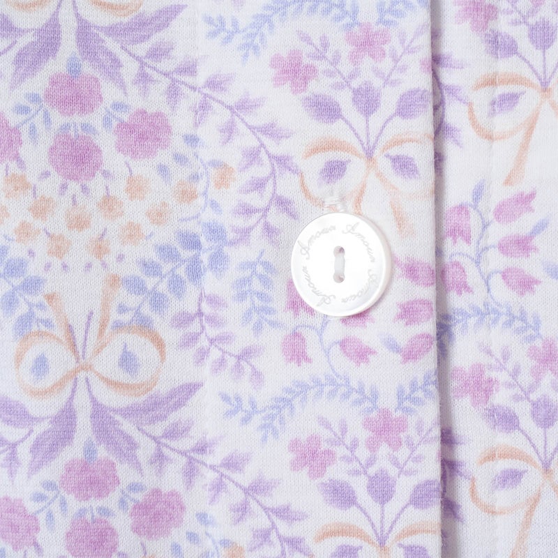 【Amour/アムール】綿100％更紗柄天竺プリントパジャマ日本製