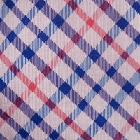 【DAKS】ハウスチェック天竺プリント半袖8分丈ズボンかぶりパジャマ無地ボトム