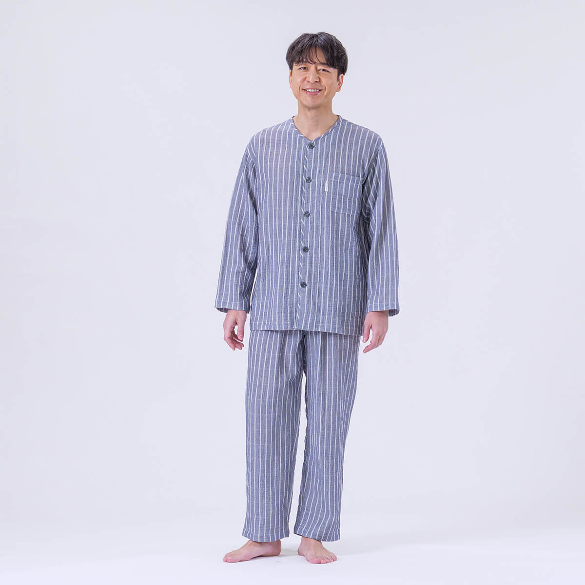 arakawa1886快眠プロジェクト】［紳士］50二重ガーゼシャーリング