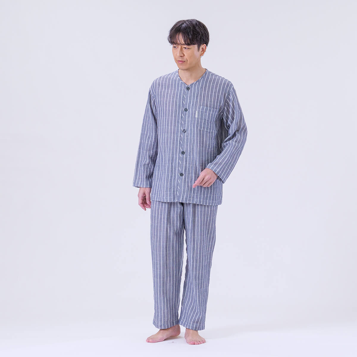 arakawa1886快眠プロジェクト】［紳士］50二重ガーゼシャーリング