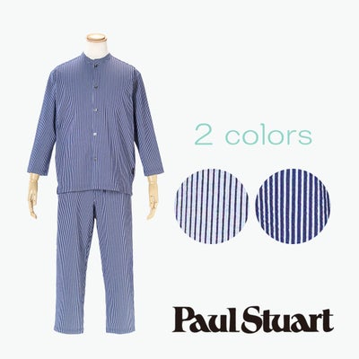 【5月18日限定ポイント10倍】【PaulStuartポールスチュアート】［紳士］ニットサッカーストライプパジャマ