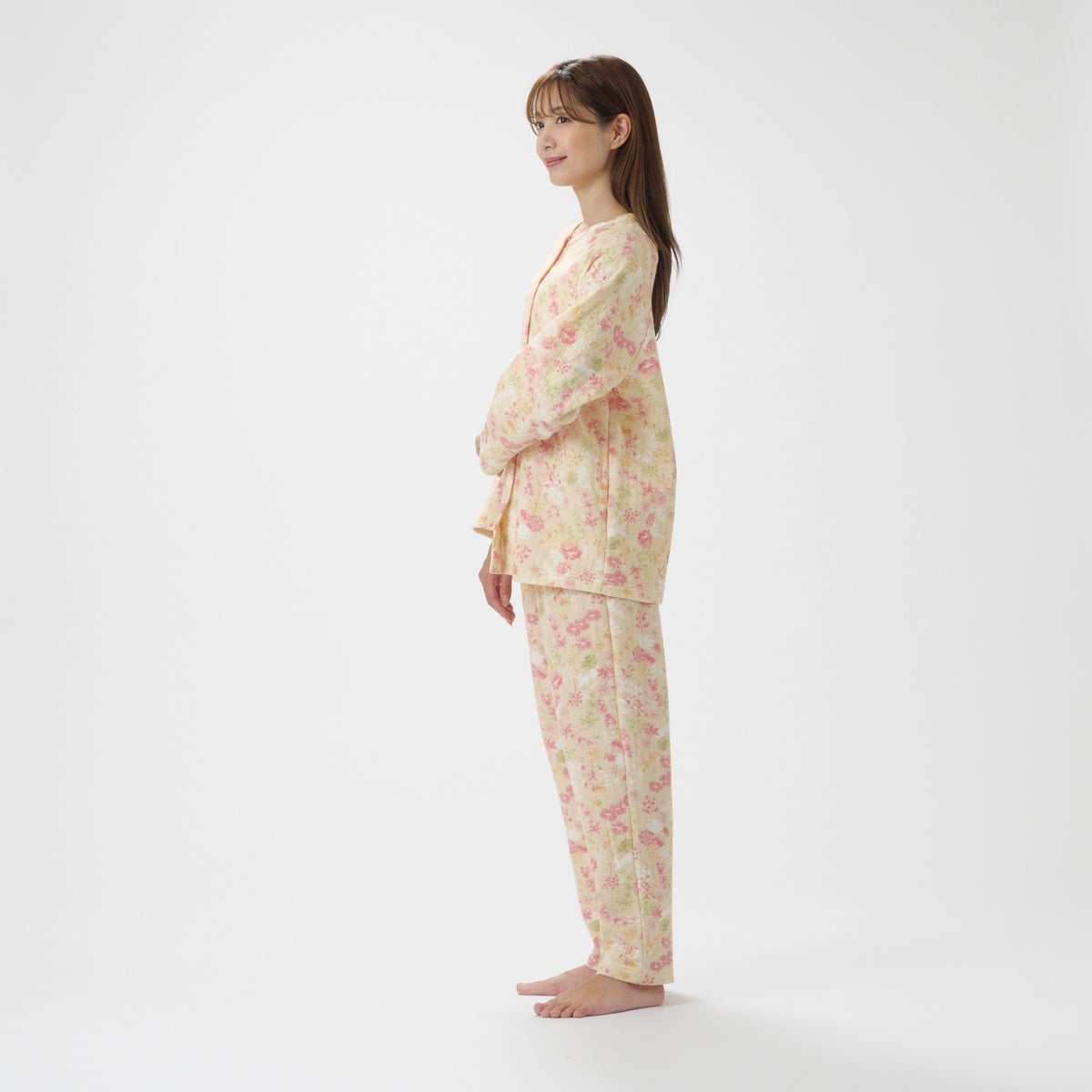 Amour 150/ アムール150】【小柄な方向け】水彩フラワープリント 薄手